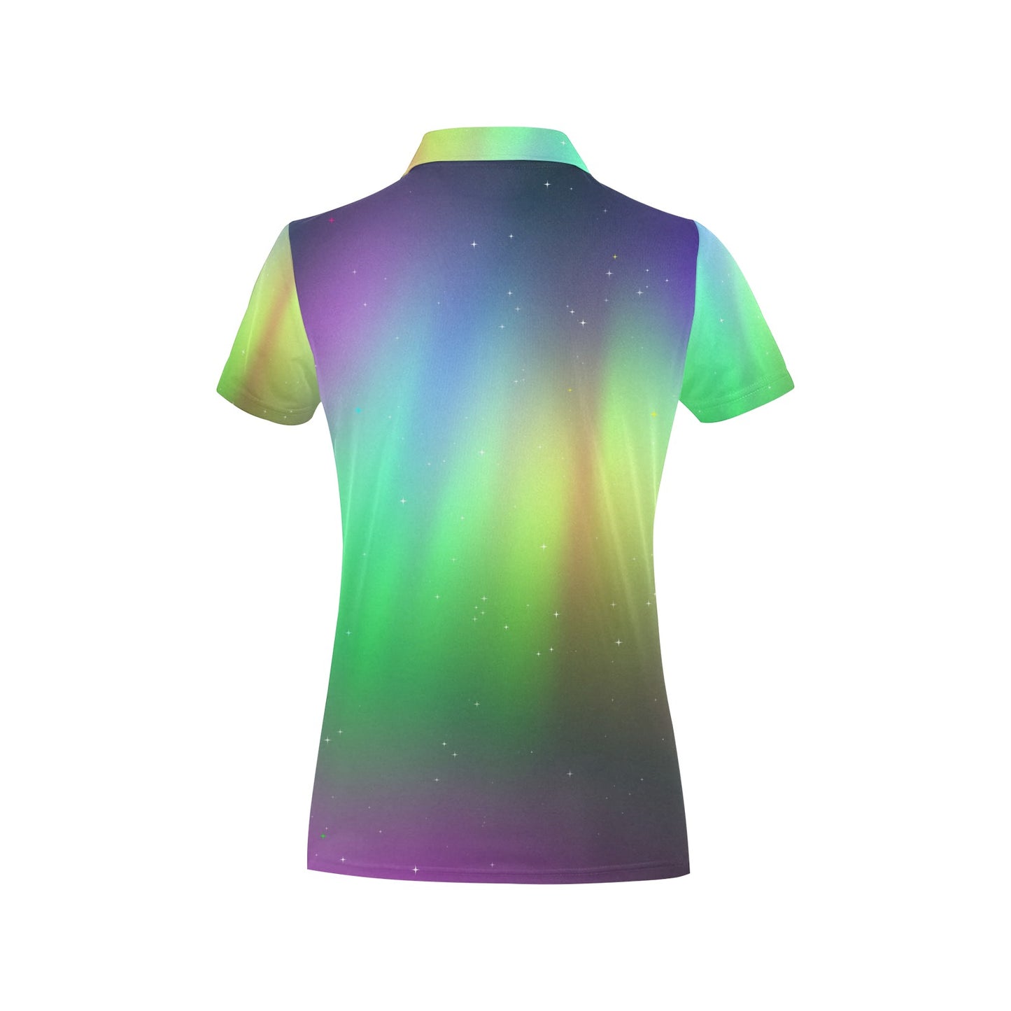 Aurora Borealis Pattern Print Design 03 Women's Polo Shirt