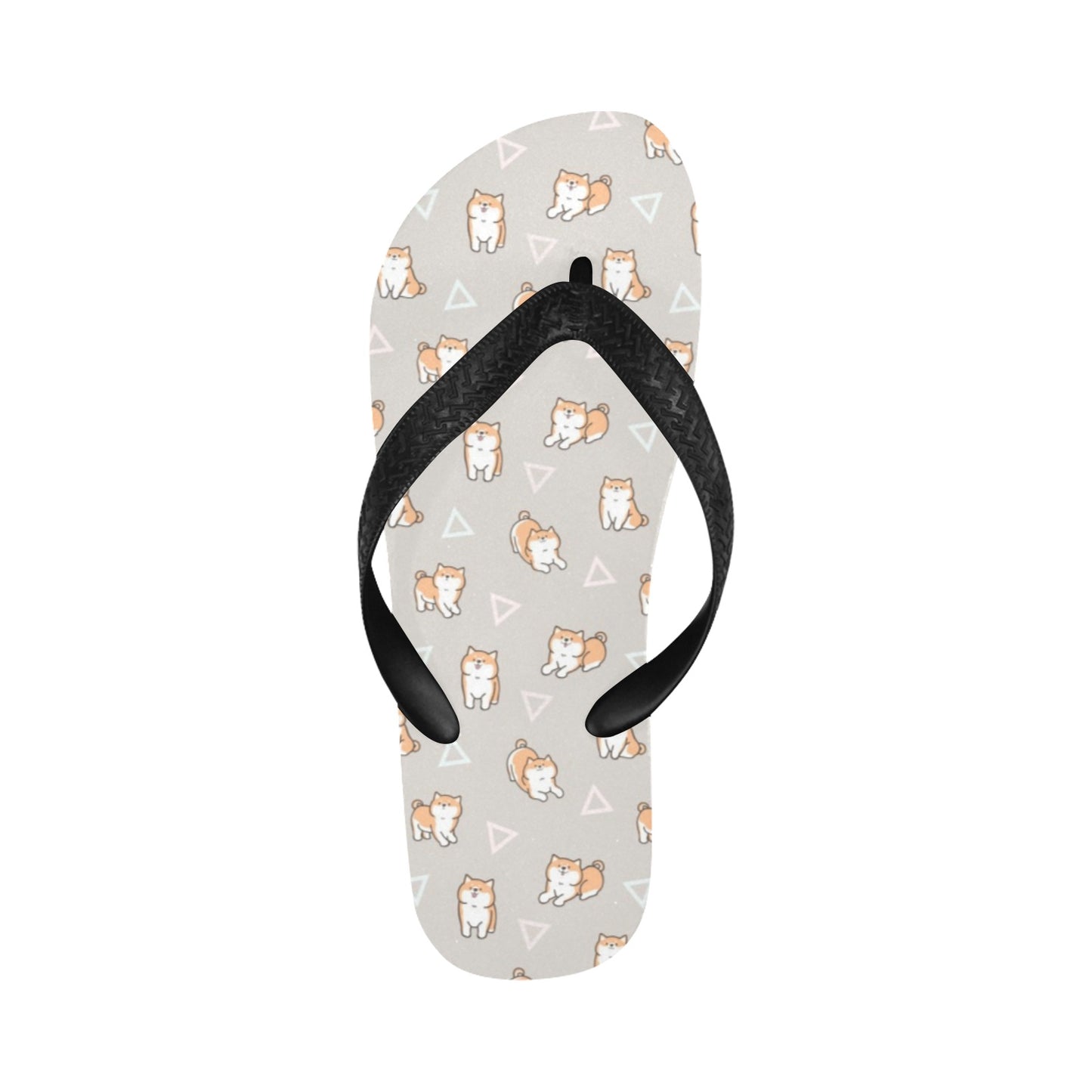 Shiba Inu Print Design LKS307 Flip Flops