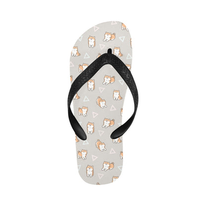 Shiba Inu Print Design LKS307 Flip Flops
