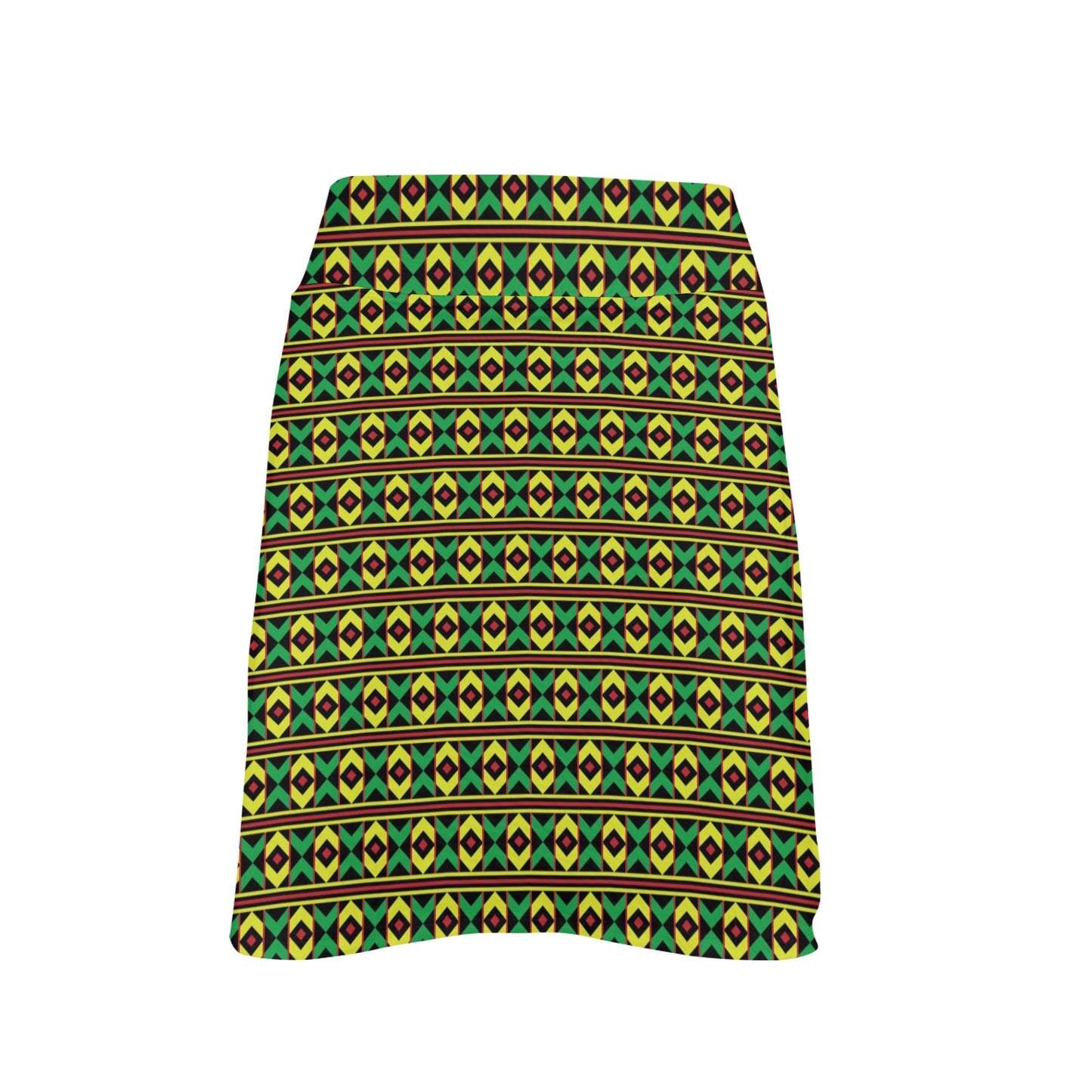 African Geometric Print Pattern 17" Golf & Pickleball Skort with Pockets