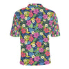 Hibiscus Print Design LKS3010 Men Polo Shirt