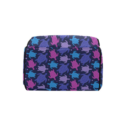 Sea Turtle Print Design LKS309 Diaper Bag Backpack