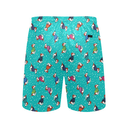 Russell Terriers Print Design LKS309 Men's Swim Trunks Beach Shorts