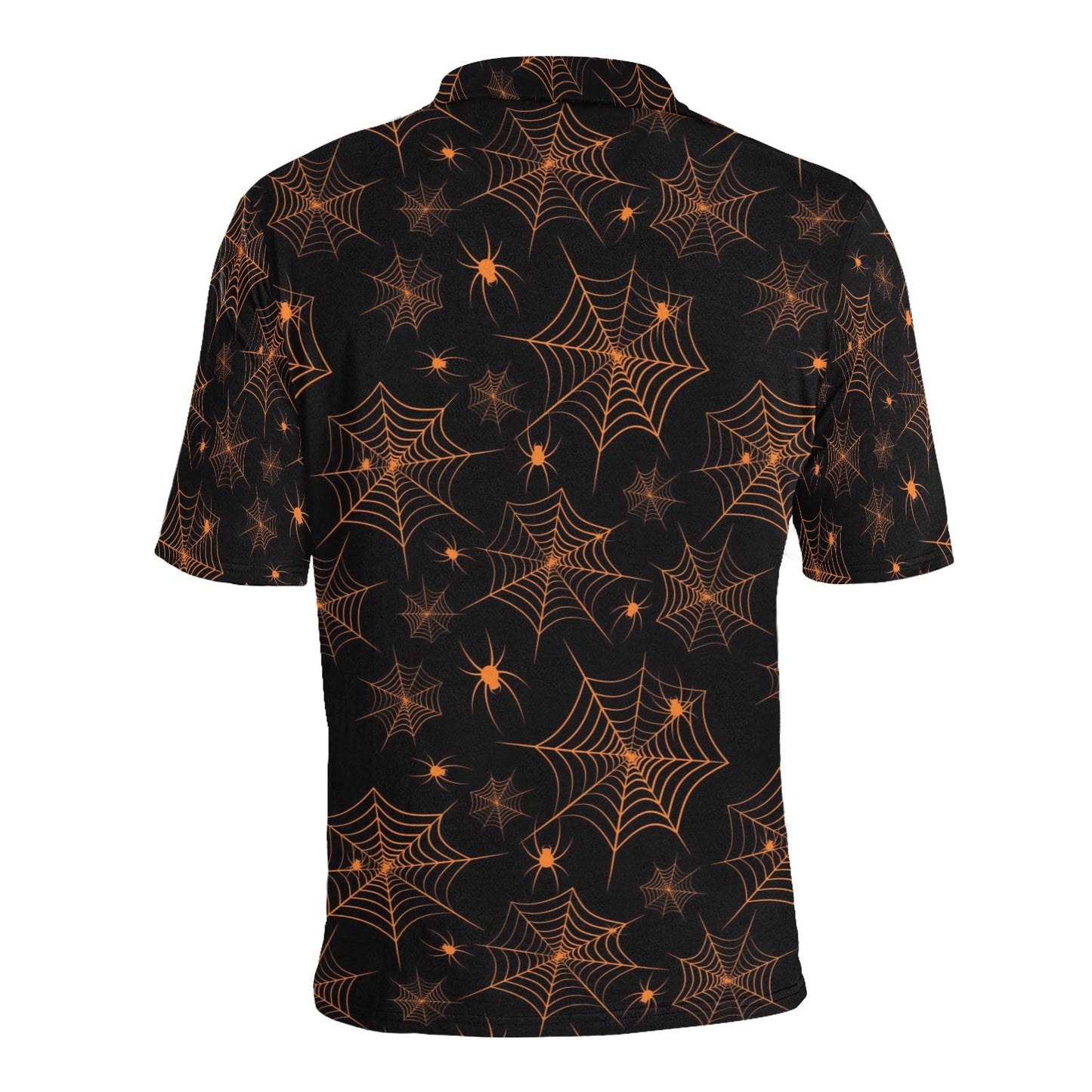 Spider Web Print Design LKS306 Men Polo Shirt
