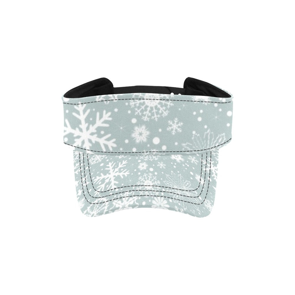 Snowflake Print Design LKS303 Unisex Sun Visor