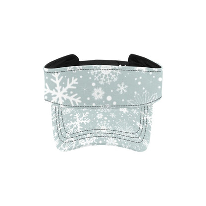 Snowflake Print Design LKS303 Unisex Sun Visor