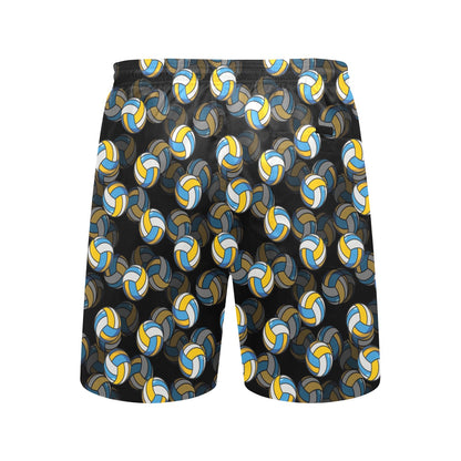 Volleyball Print Design LKS302 Men's Swim Trunks Beach Shorts