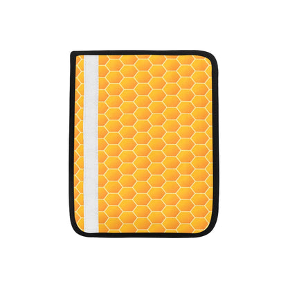 Honey Bee Honeycomb Print Design LKS3011 Car Seat Belt Cover