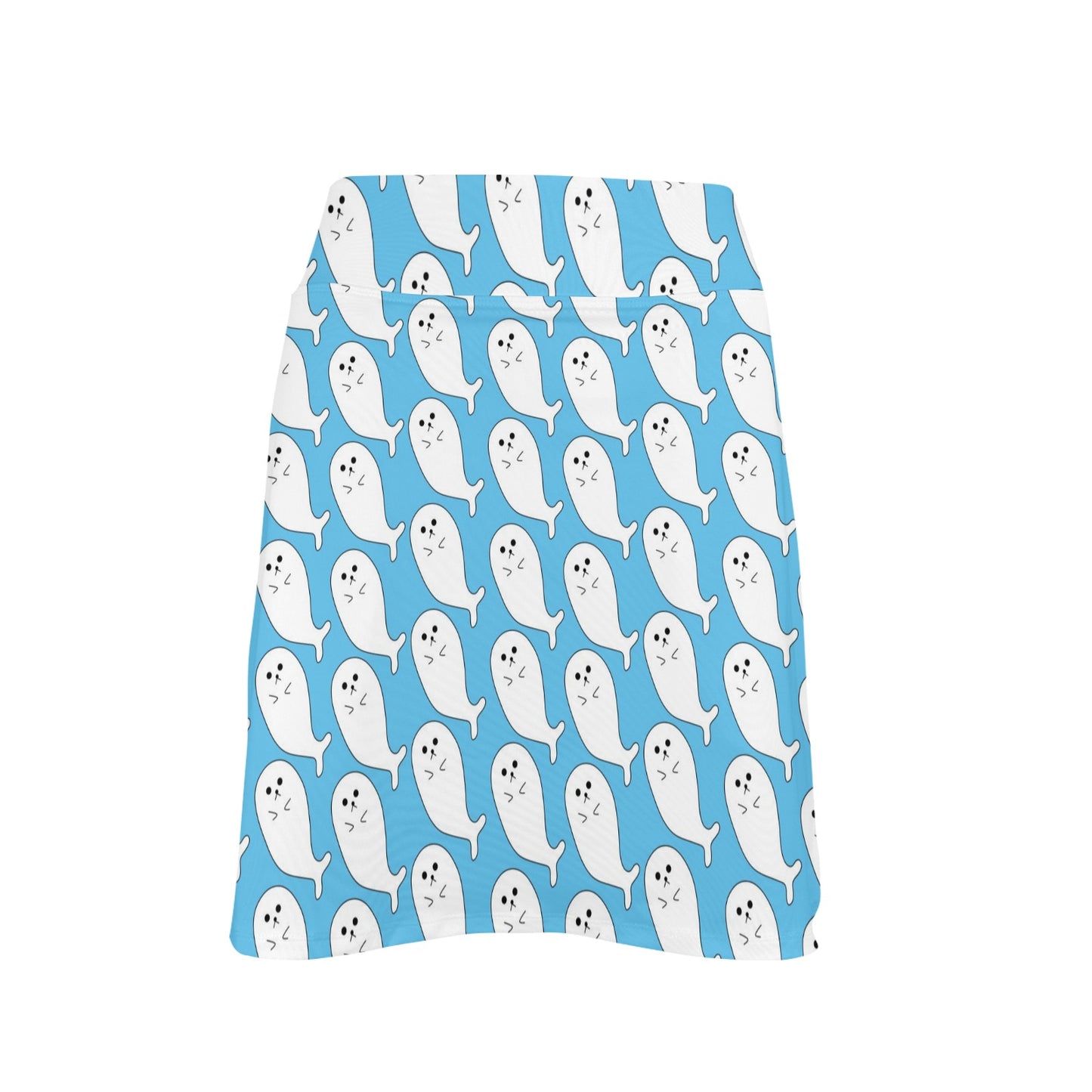 Sea Lion Print Design LKS402 17" Golf & Pickleball Skort with Pockets