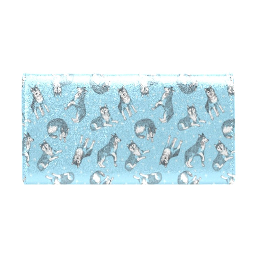 Wolf Design Print Pattern Women's Trifold Wallet