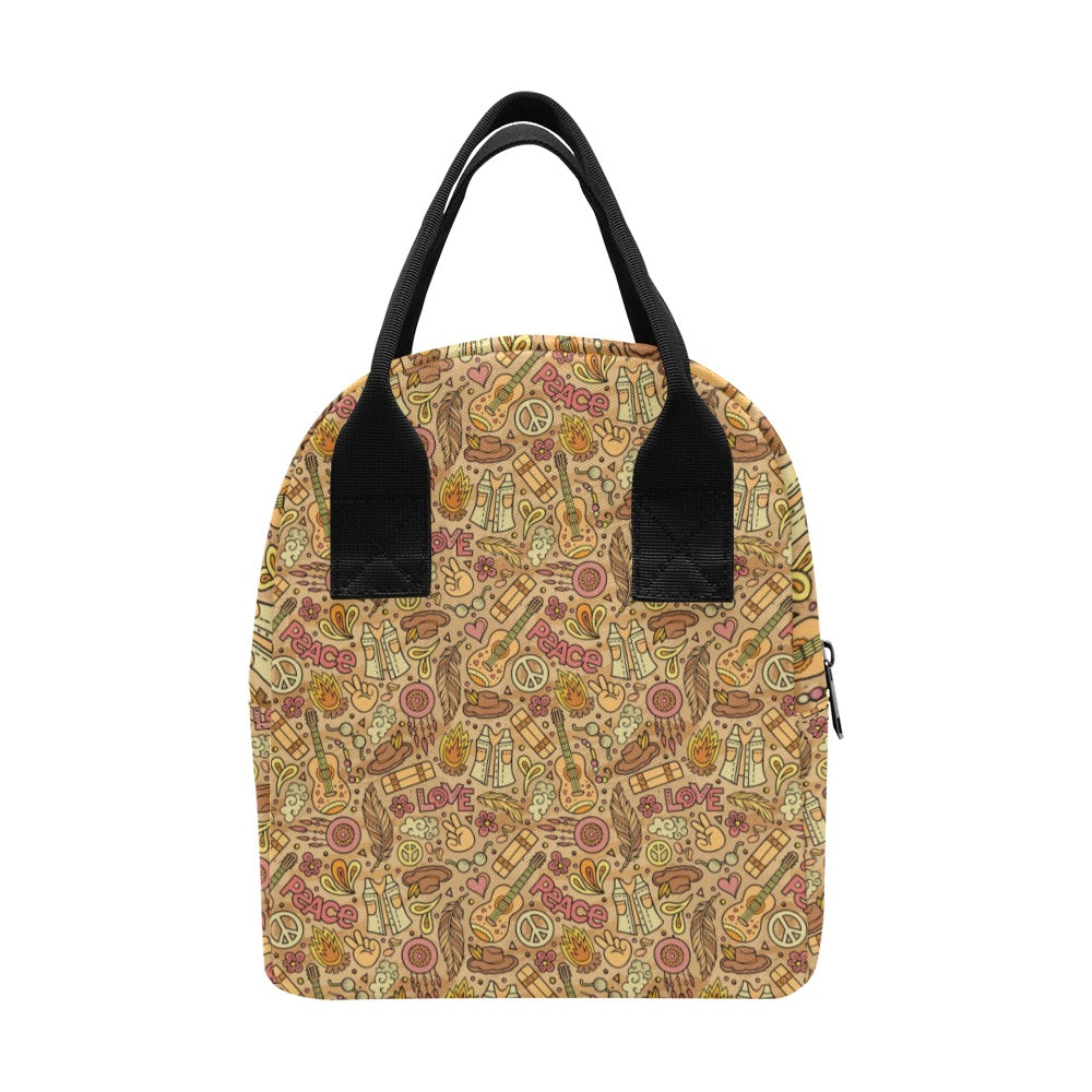 Hippie Print Design LKS305 Insulated Lunch Bag