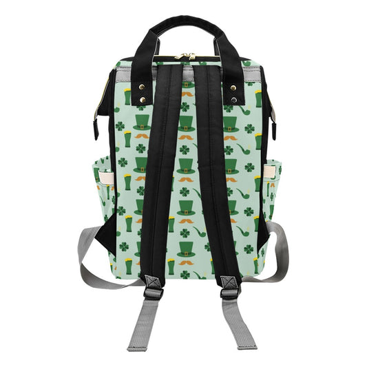 St Patricks Day Print Design LKS304 Diaper Bag Backpack