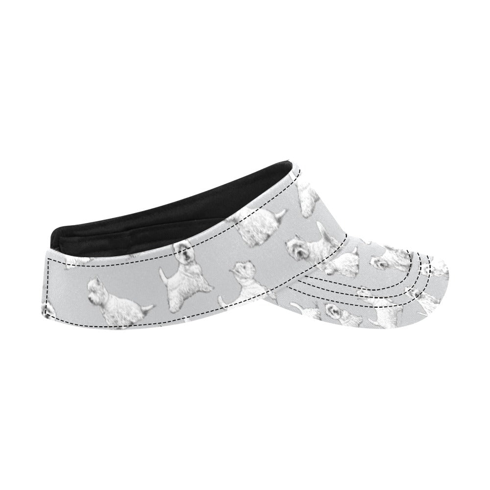 Scottish Terriers Print Design LKS3011 Unisex Sun Visor