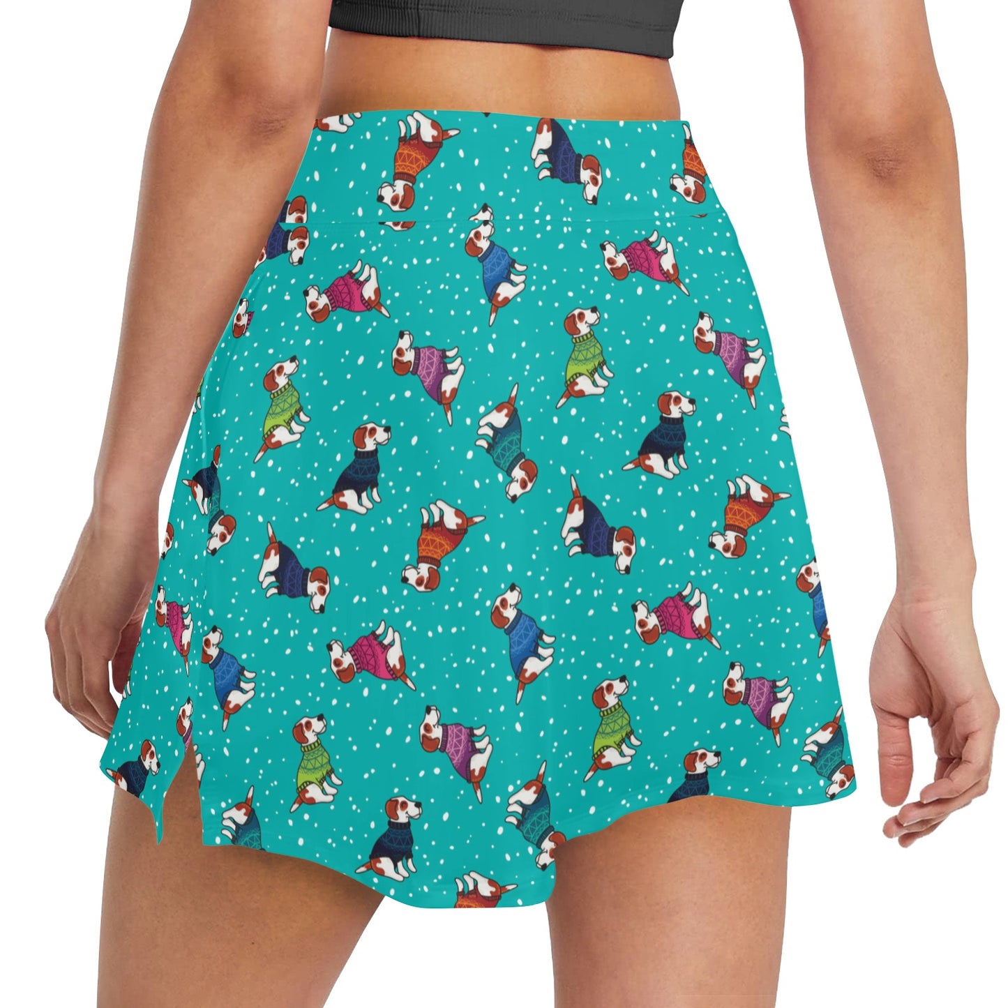 Russell Terriers Print Design LKS309 Women's Golf Skirt with Pocket
