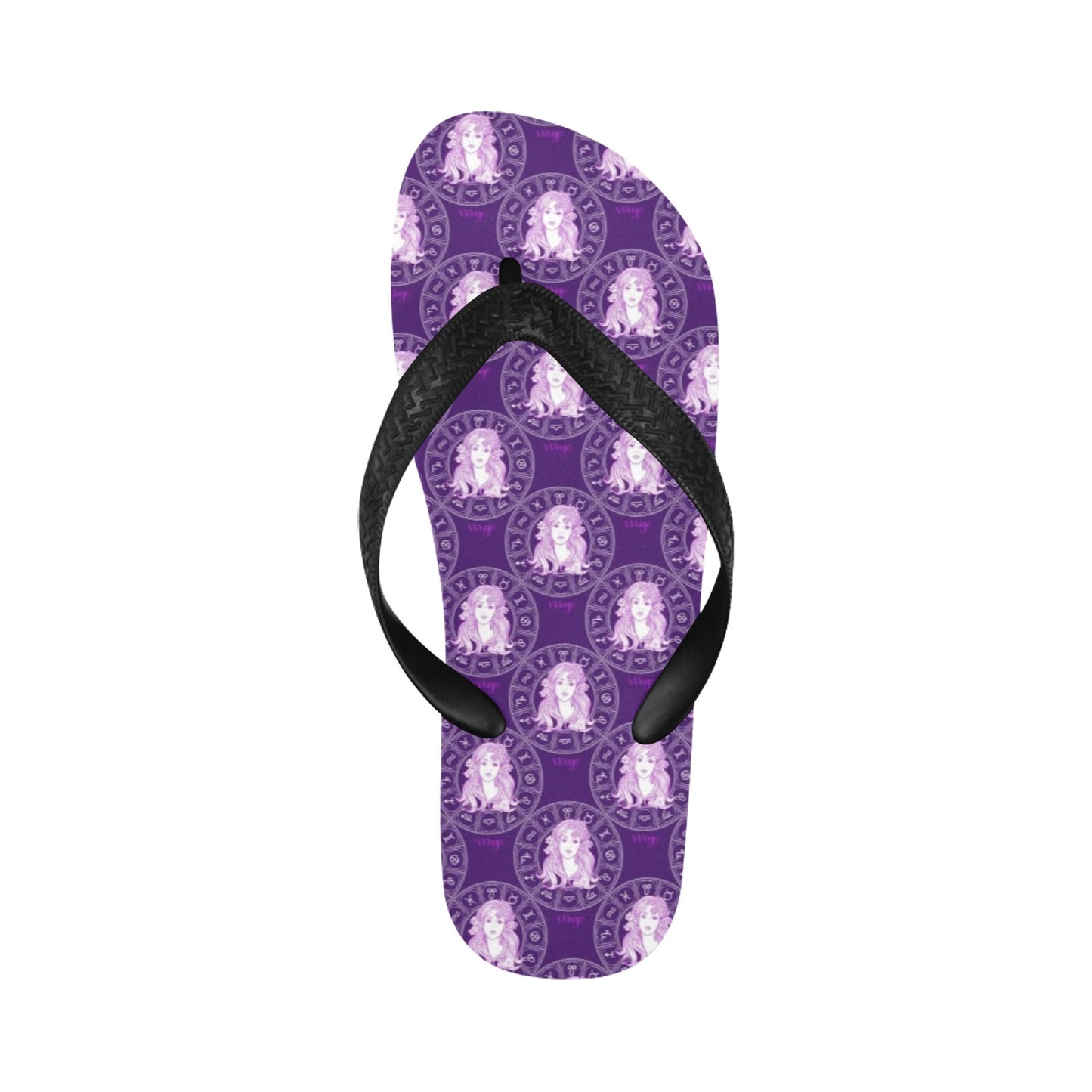 Virgo Print Design LKS301 Flip Flops