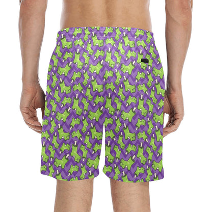 Zombie Foot Design Pattern Print Men's Swim Trunks Beach Shorts