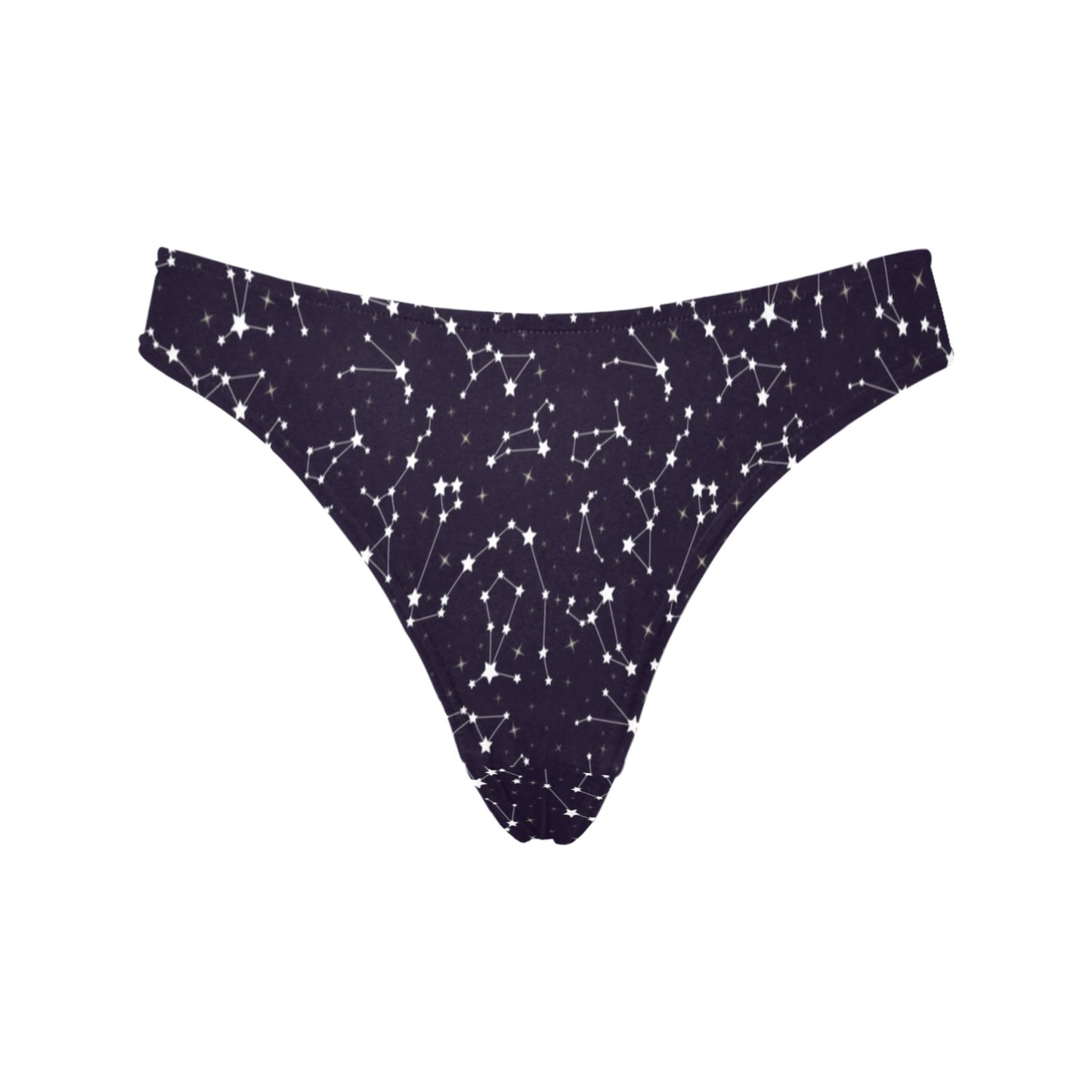 Zodiac Star Pattern Design Print Women's Thongs