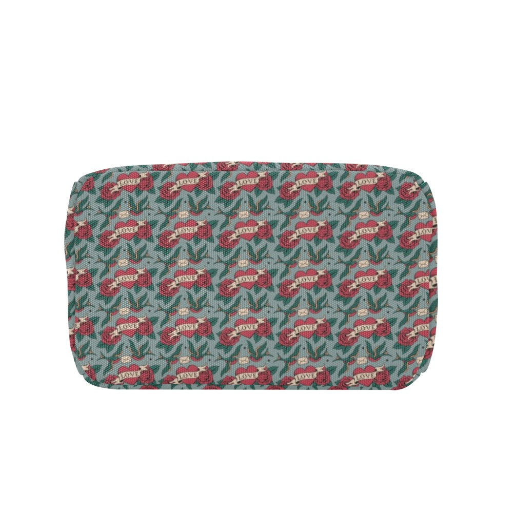 Tattoo Heart Print Design LKS301 Insulated Lunch Bag
