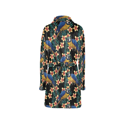 Macaw Pattern Print Design 01 Women's Fleece Robe