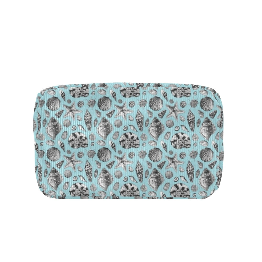 Seashell Beach Print Design LKS302 Insulated Lunch Bag