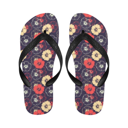 Tropical Flower Print Design LKS302 Flip Flops