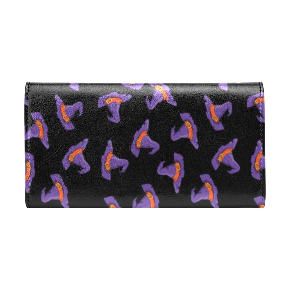 Witch Hat Print Design LKS304 Women's Trifold Wallet