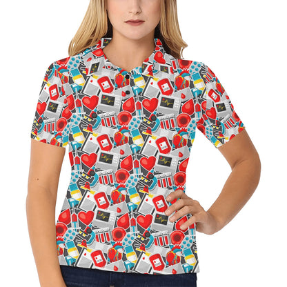 Phlebotomist Medical Themed Women's Polo Shirt