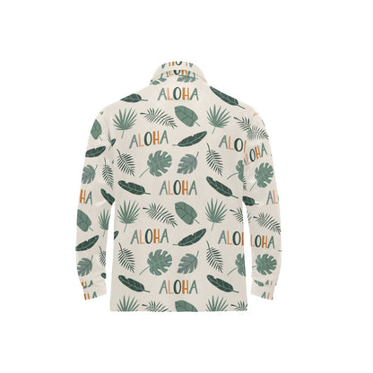 Aloha Hawaii Pattern Print Design 05 Long Sleeve Polo Shirt For Men's