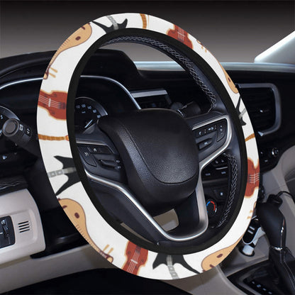Banjo Print Design LKS403 Steering Wheel Cover with Elastic Edge