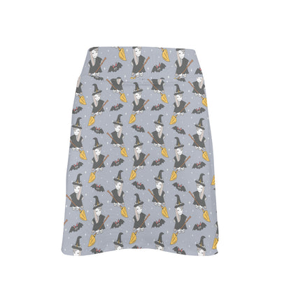 Witch Print Design LKS307 17" Golf & Pickleball Skort with Pockets