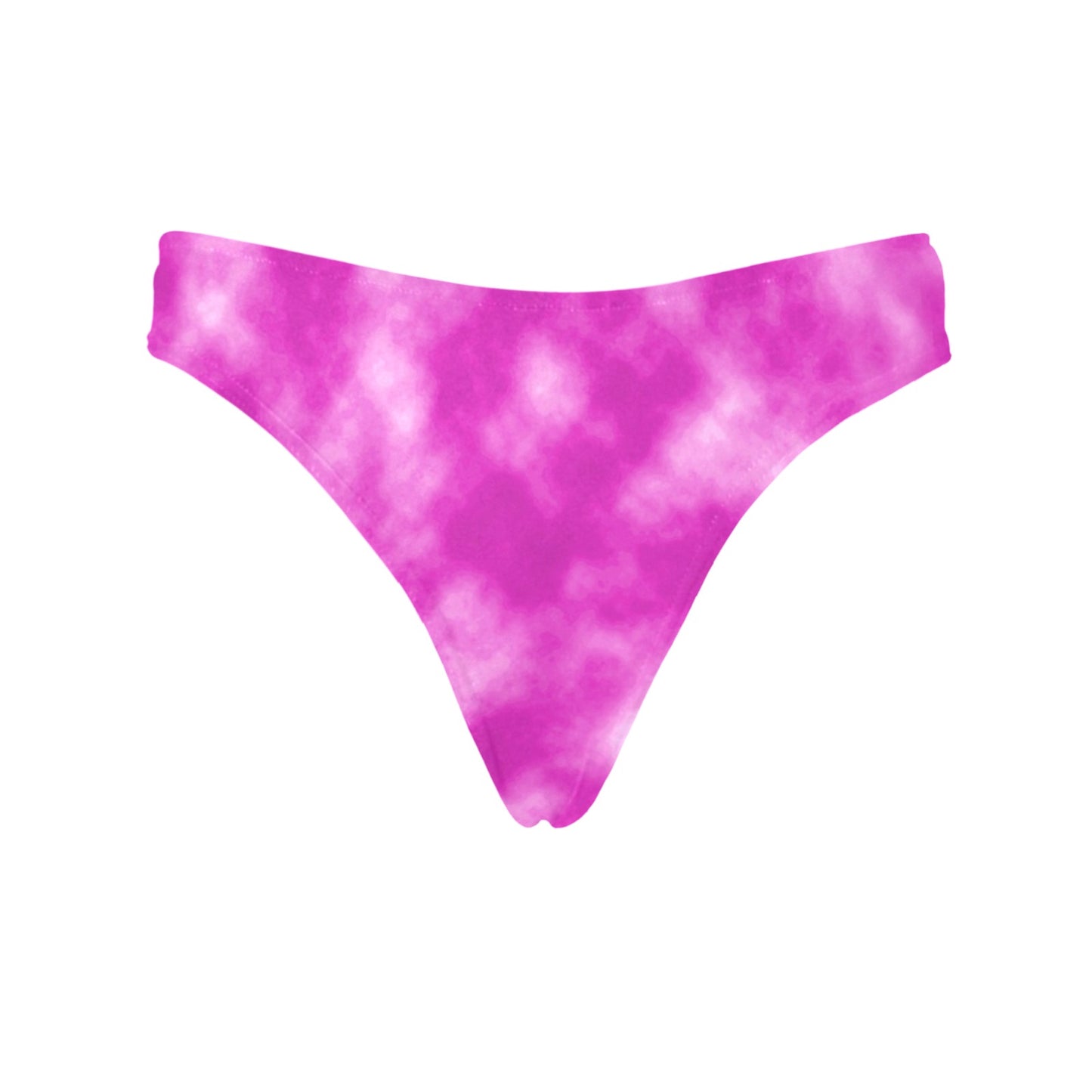 Tie Dye Pink Design Print Women's Thongs