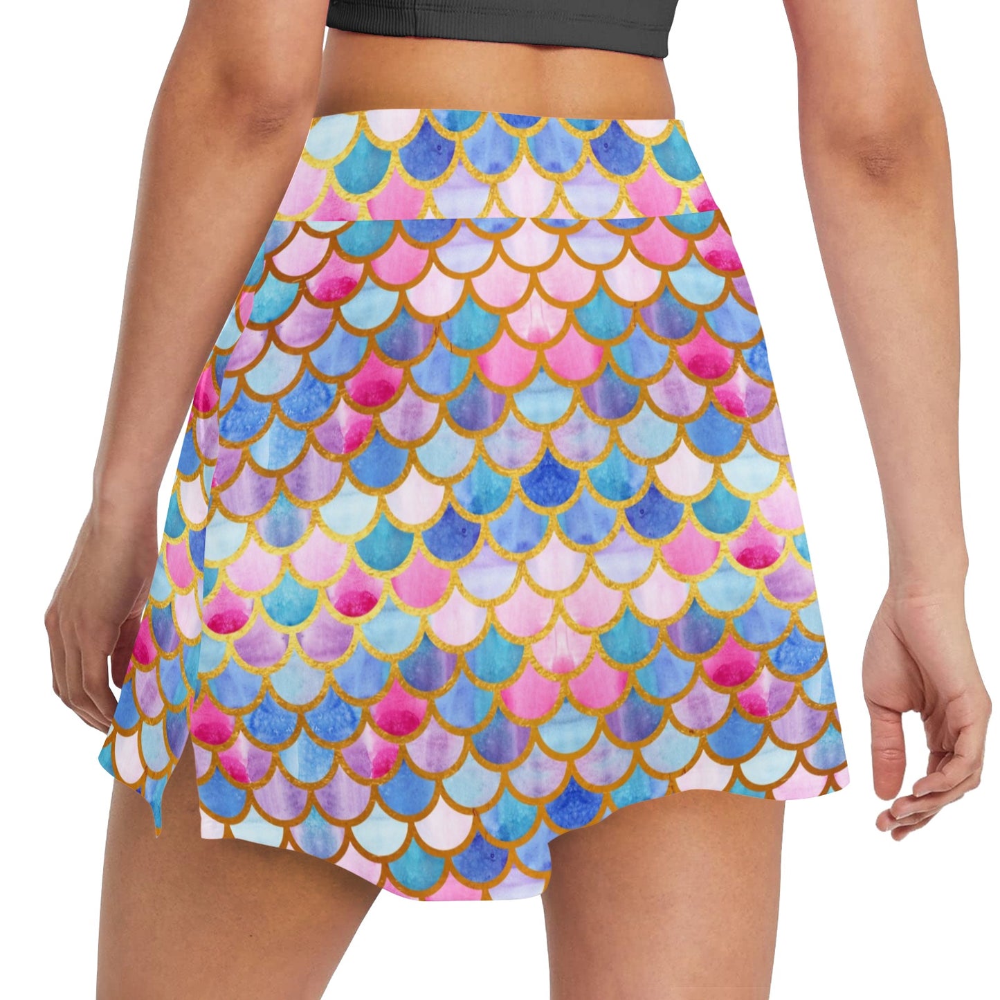 Scales Print Design LKS401 17" Golf & Pickleball Skort with Pockets