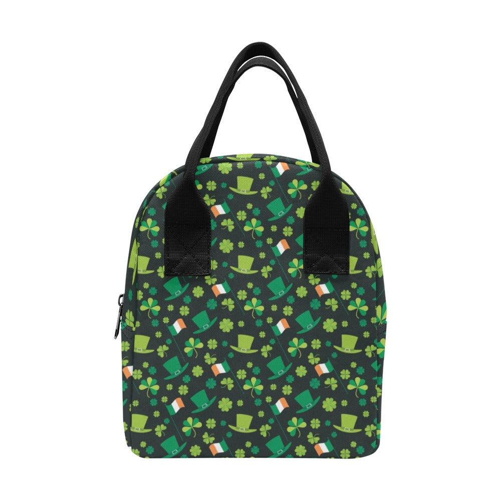 Shamrock Saint Patrick's Day Print Design LKS304 Insulated Lunch Bag