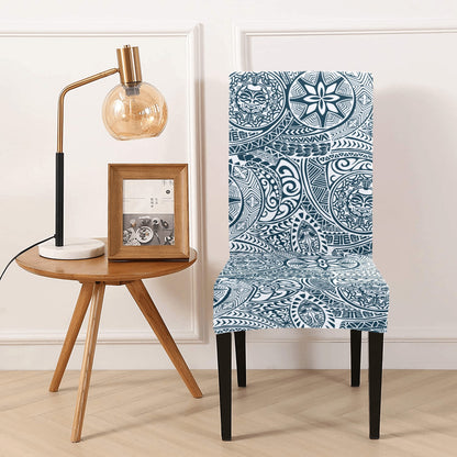 Samoan Pattern Print Design LKS306 Dining Chair Slipcover