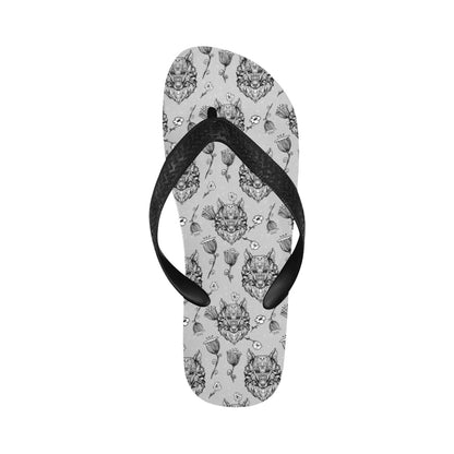 Tribal Pattern Print Design LKS306 Flip Flops