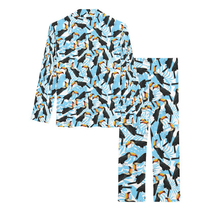 Toucan Print Design LKS303 Women's Long Pajama Set