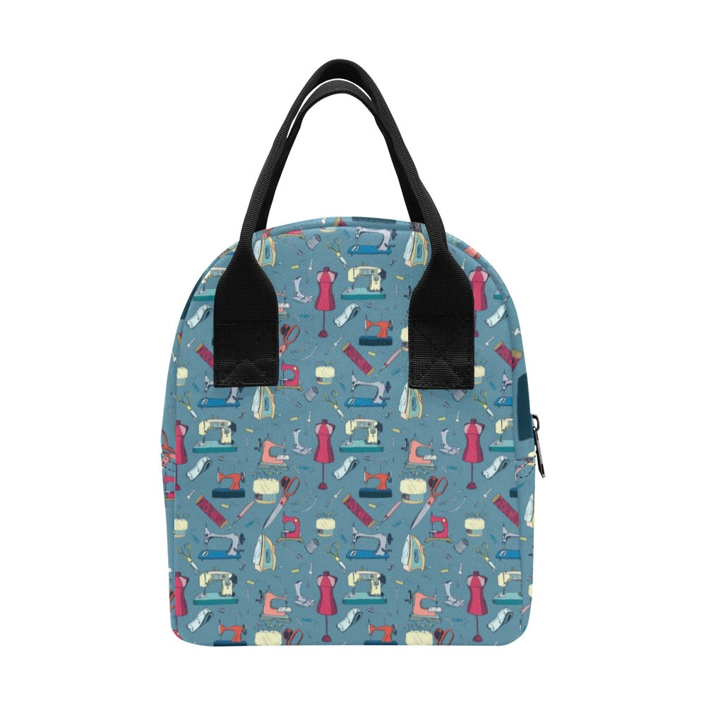 Sewing Equipment Print Design LKS301 Insulated Lunch Bag