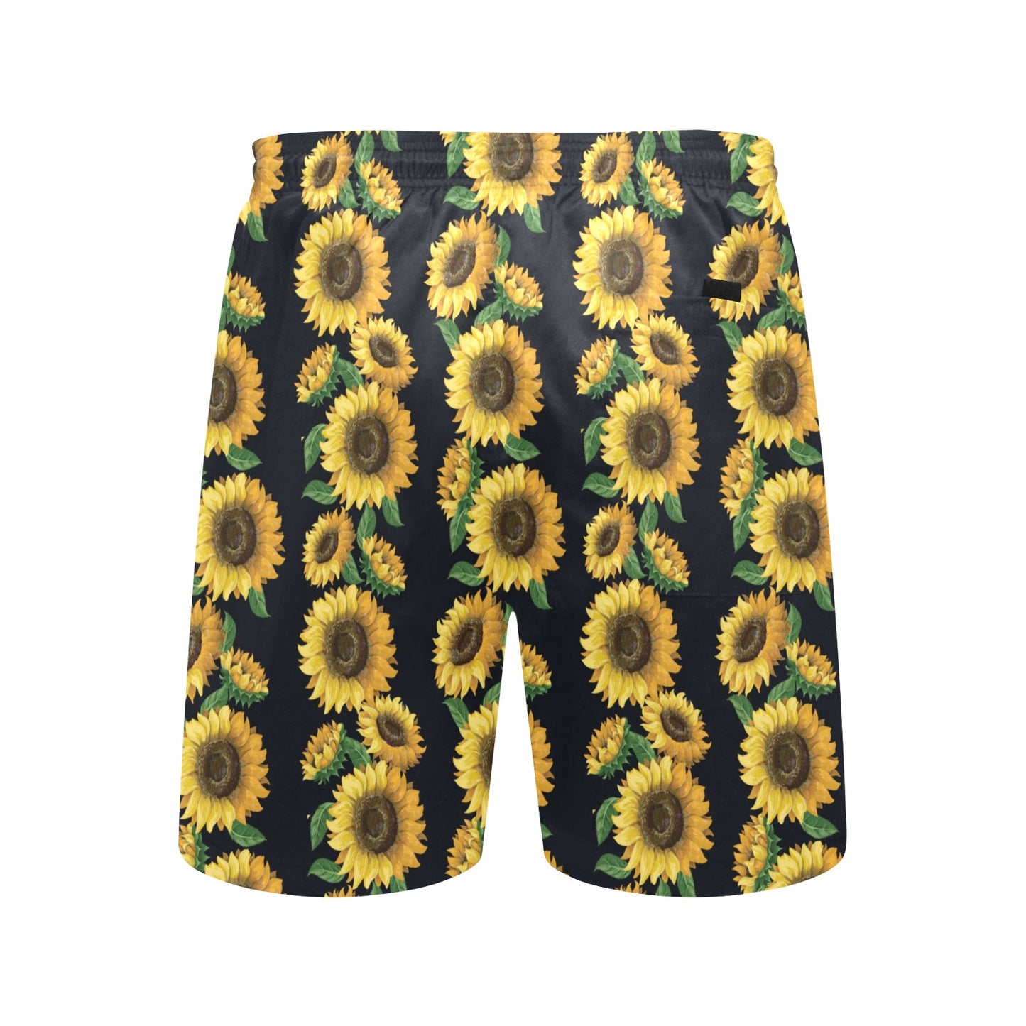 Sunflower Print Design LKS306 Men's Swim Trunks Beach Shorts