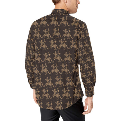 Sagittarius Print Design LKS301 Men's Long Sleeve Dress Shirt