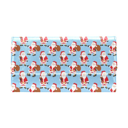 Santa Christmas Themed Print Design LKS305 Women's Trifold Wallet