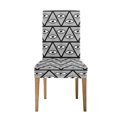 Third Eye Pattern Print Design LKS304 Dining Chair Slipcover