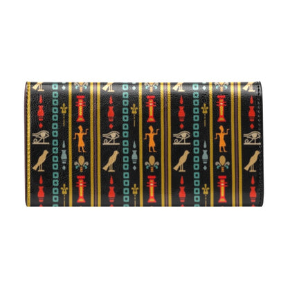 Eye of Horus Egypt Style Pattern Women's Trifold Wallet