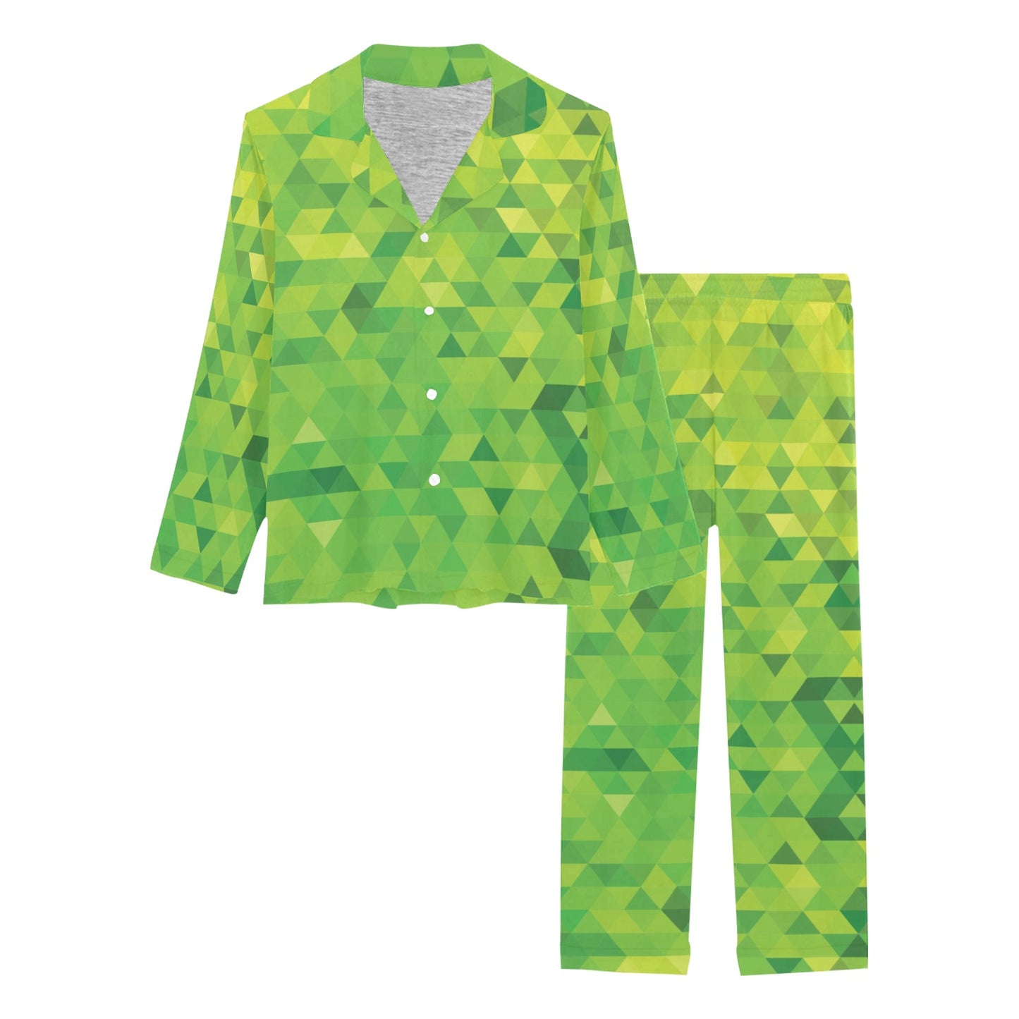 Geometric Print Design LKS402 Women's Long Pajama Set