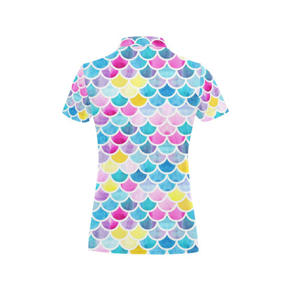 Scales Print Design LKS402 Women's Polo Shirt