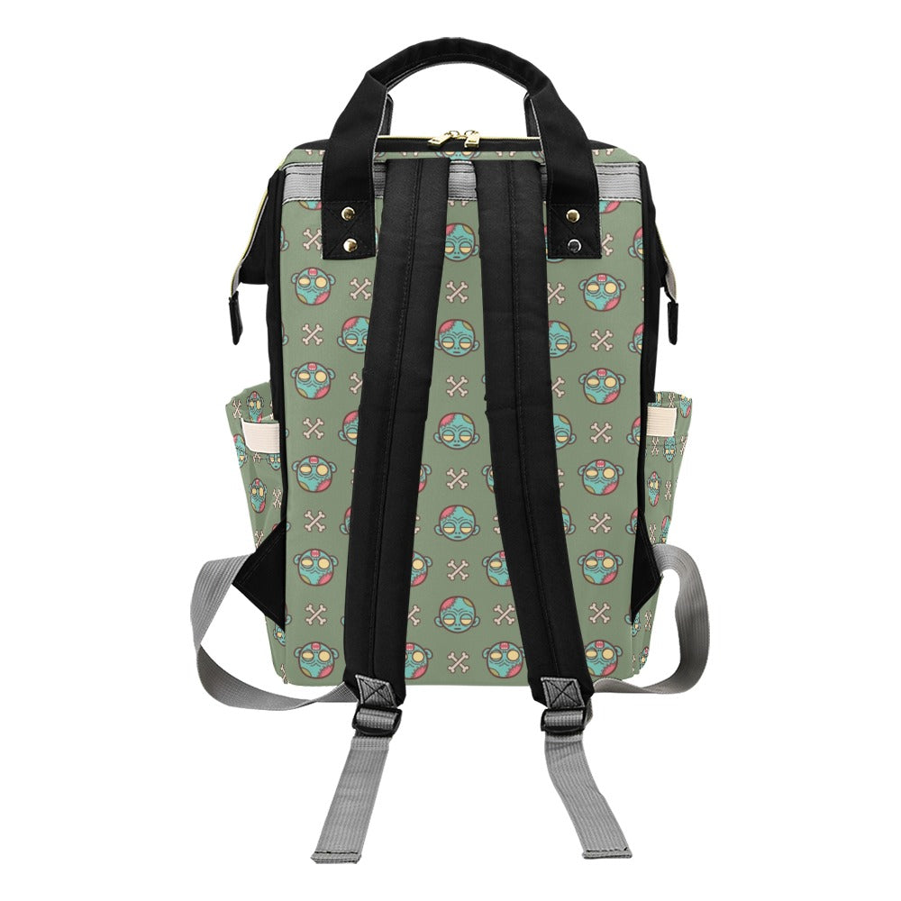Zombie Print Design LKS301 Diaper Bag Backpack