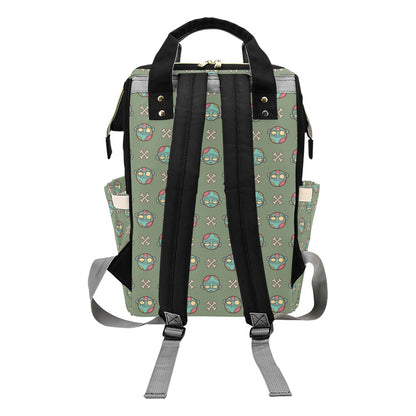 Zombie Print Design LKS301 Diaper Bag Backpack