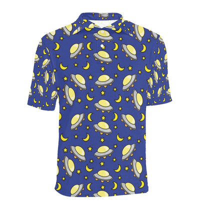 UFO Print Design LKS309 Men Polo Shirt