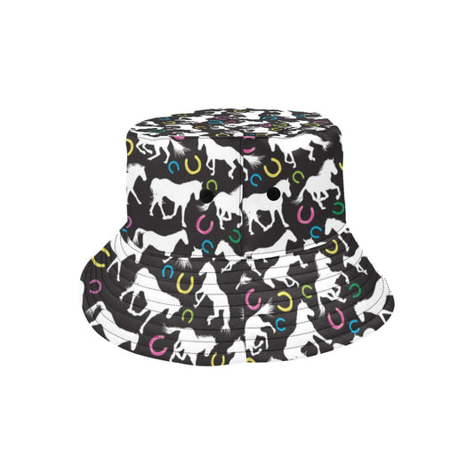 Horse Hoof Colorful Print Design LKS301 Unisex Bucket Hat