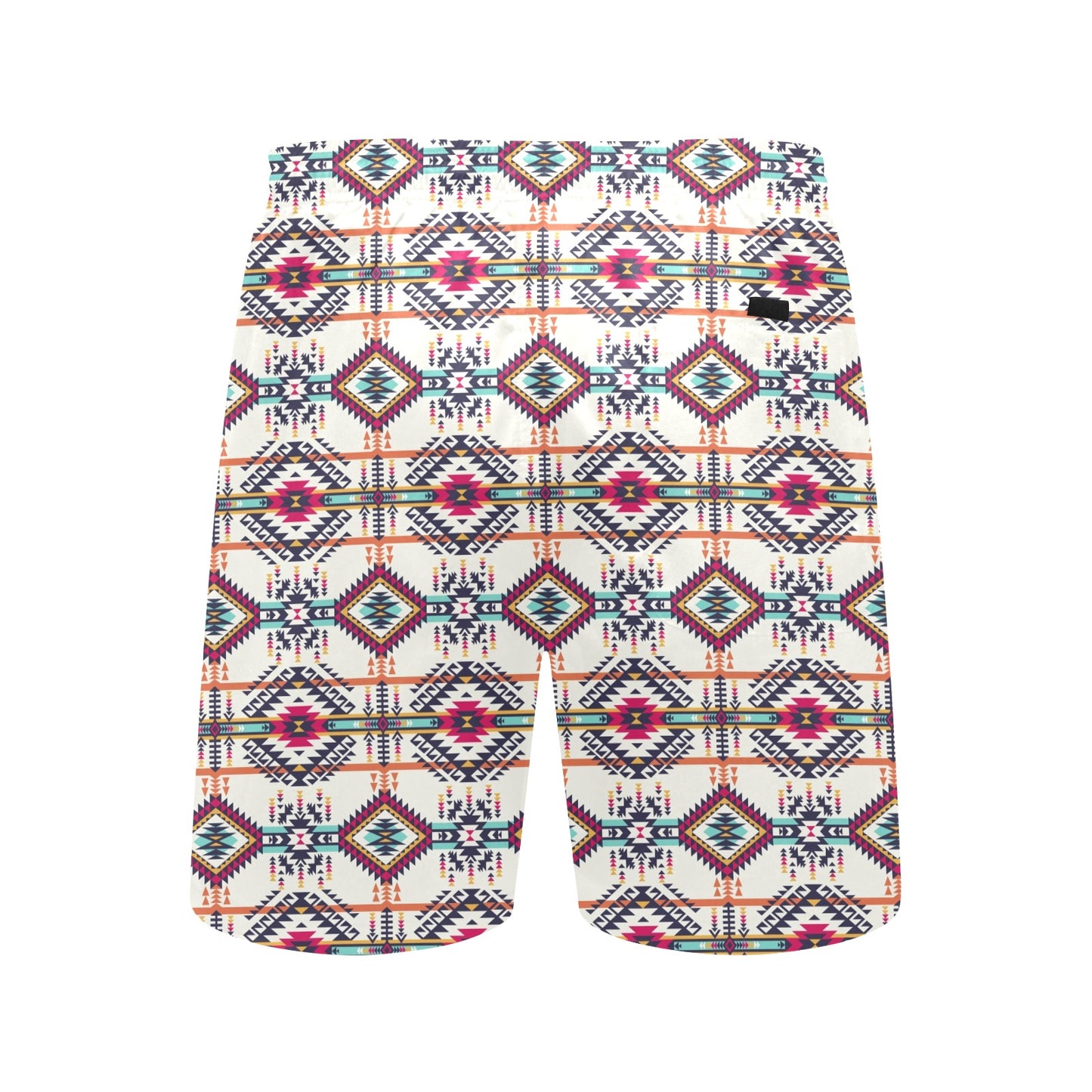 Indian Navajo Art Themed Design Print Men's Swim Trunks Beach Shorts
