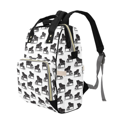 Piano Print Design LKS401 Diaper Bag Backpack